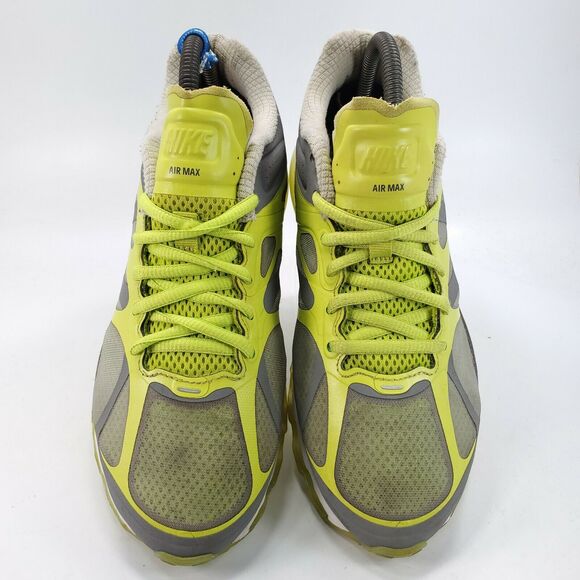 Nike Air Max 2012 Athletic Lace Up Shoe Youth Boys Size 7 488122-300 Yellow Gray - Picture 2 of 9